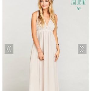 Size large Show me your mumu bridesmaid dress.